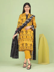 edenrobe Allure Lawn Unstitched Printed 3Pc Suit EWU23A1-26235