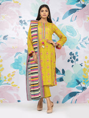 edenrobe Allure Lawn Unstitched Printed 3Pc Suit EWU23A1-26326