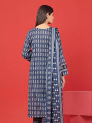 edenrobe Allure Lawn Unstitched Printed 3Pc Suit EWU23A1-26342