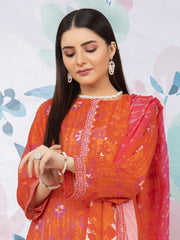 edenrobe Allure Lawn Unstitched Printed 3Pc Suit EWU23A1-26359