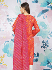 edenrobe Allure Lawn Unstitched Printed 3Pc Suit EWU23A1-26359