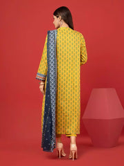 edenrobe Allure Lawn Unstitched Printed 3Pc Suit EWU23A1-26389