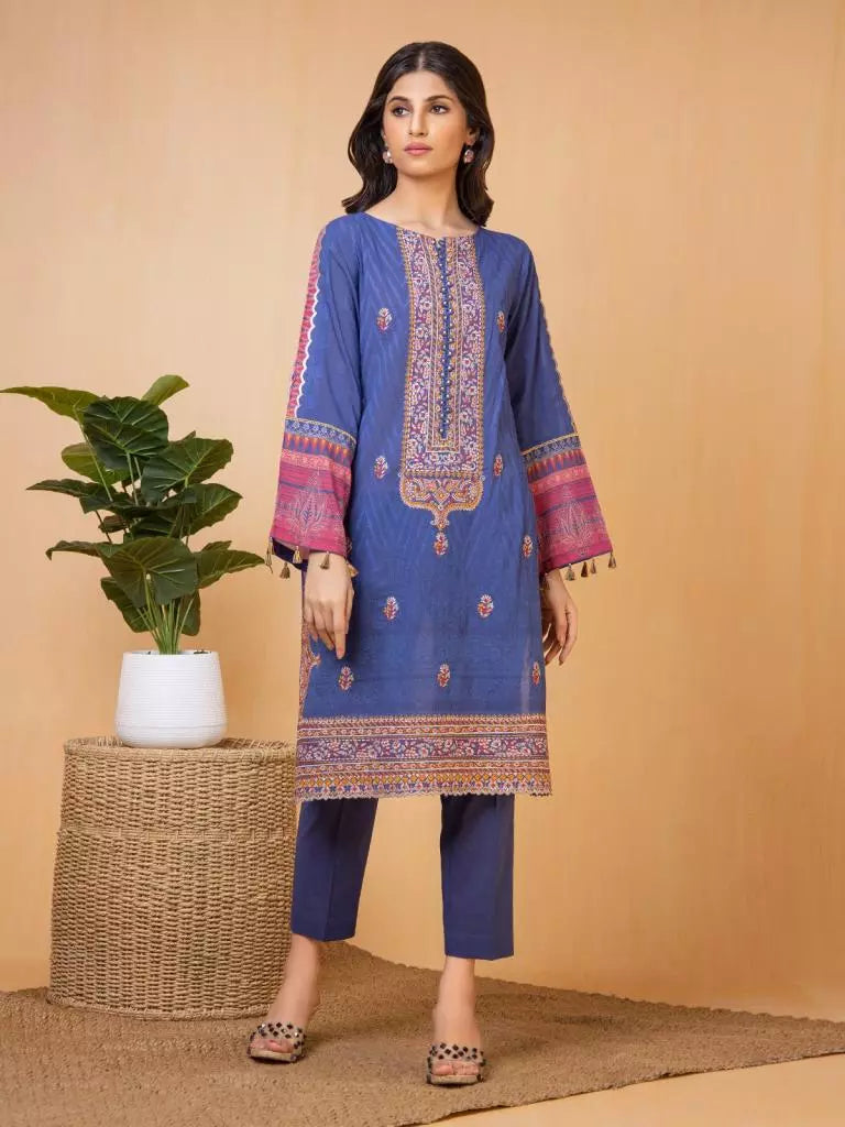 edenrobe Premium Embroidered Lawn Unstitched 2Pc EWU23V1-23571