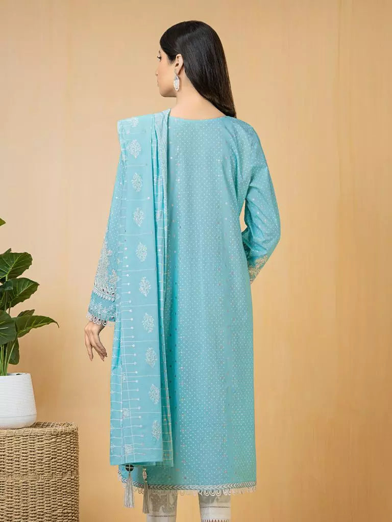 edenrobe Premium Embroidered Lawn Unstitched 3Pc EWU23V1-23681
