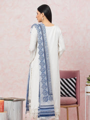 edenrobe Premium Festive Unstitched Raw Silk 3Pc Suit EWU23V16-26659