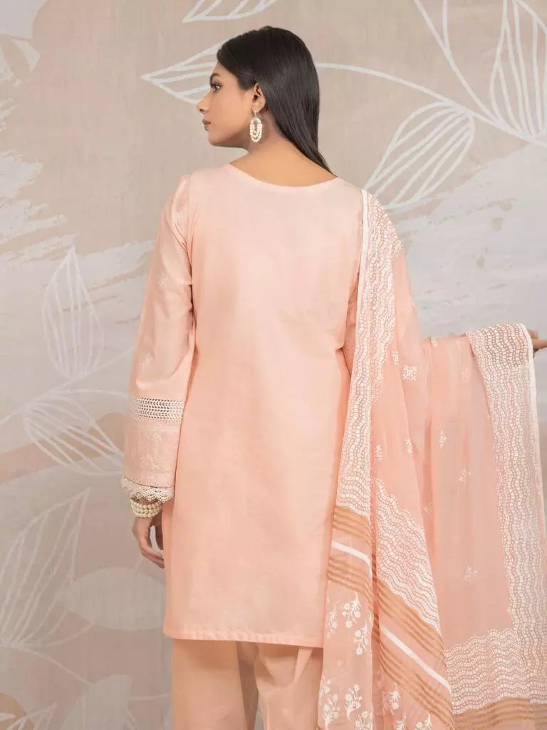 edenrobe Premium Festive Unstitched Dobby 3Pc Suit EWU23V7-23751