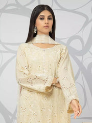 edenrobe Premium Festive Unstitched Dobby 3Pc Suit EWU23V7-23754