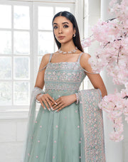 HemStitch Luxury Unstitched Embroidered Net 3Pc Suit HL-06 Eloise