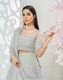 HemStitch Luxury Unstitched Embroidered Net 3Pc Suit HL-06 Eloise