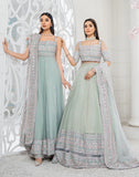 HemStitch Luxury Unstitched Embroidered Net 3Pc Suit HL-06 Eloise
