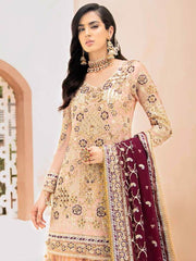EMAAN ADEEL Elegant Bridal Collection Vol-3 Embroidered 3PC Suit EA-301 - FaisalFabrics.pk