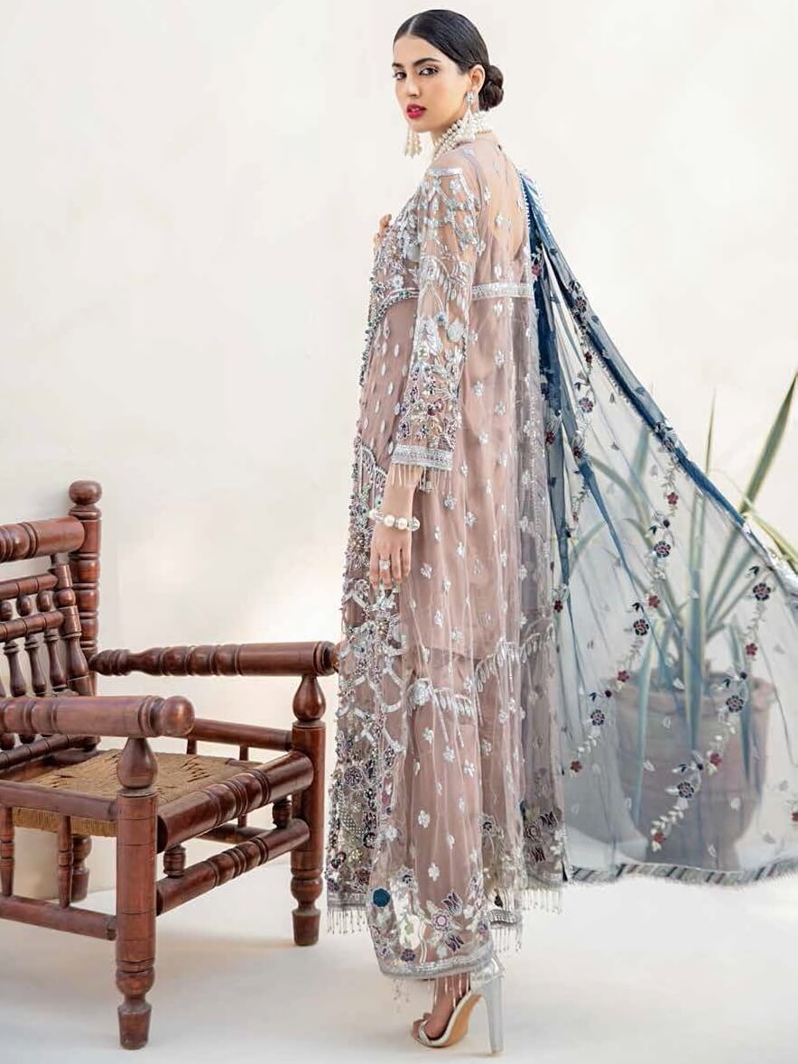 EMAAN ADEEL Elegant Bridal Collection Vol-3 Embroidered 3PC Suit EA-302 - FaisalFabrics.pk