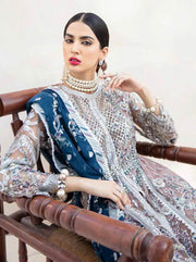EMAAN ADEEL Elegant Bridal Collection Vol-3 Embroidered 3PC Suit EA-302 - FaisalFabrics.pk