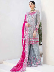 EMAAN ADEEL Elegant Bridal Collection Vol-3 Embroidered 3PC Suit EA-305 - FaisalFabrics.pk