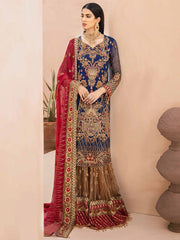 EMAAN ADEEL Elegant Bridal Collection Vol-3 Embroidered 3PC Suit EA-306 - FaisalFabrics.pk