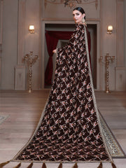 Emaan Adeel Luxury Embroidered Velvet Shawl Edition S-105 - FaisalFabrics.pk