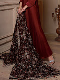 Emaan Adeel Luxury Embroidered Velvet Shawl Edition S-106 - FaisalFabrics.pk