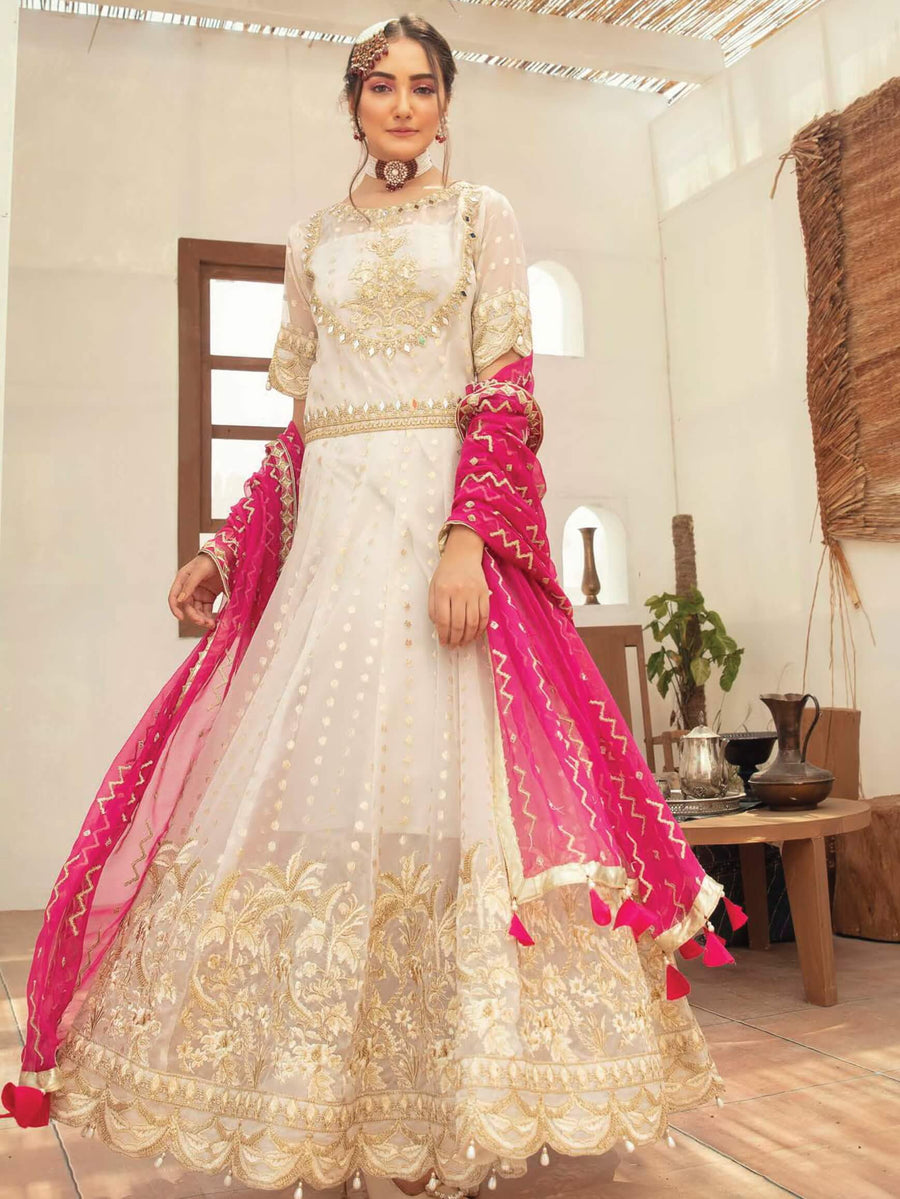 Emaan Adeel Luxury Chiffon Vol-13 Embroidered 3Pc Suit EA-1301 - FaisalFabrics.pk