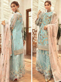 Emaan Adeel Luxury Chiffon Vol-13 Embroidered 3Pc Suit EA-1302 - FaisalFabrics.pk