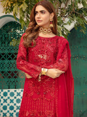 Emaan Adeel Luxury Chiffon Vol-13 Embroidered 3Pc Suit EA-1305 - FaisalFabrics.pk