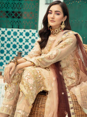 Emaan Adeel Luxury Chiffon Vol-13 Embroidered 3Pc Suit EA-1308 - FaisalFabrics.pk