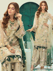 Emaan Adeel Luxury Chiffon Vol-13 Embroidered 3Pc Suit EA-1309 - FaisalFabrics.pk