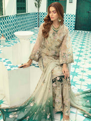 Emaan Adeel Luxury Chiffon Vol-13 Embroidered 3Pc Suit EA-1309 - FaisalFabrics.pk