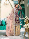 Emaan Adeel Luxury Embroidered Chiffon Unstitched 3 Piece Suit EA-1003 - FaisalFabrics.pk