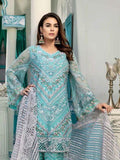 Emaan Adeel Luxury Embroidered Chiffon Unstitched 3 Piece Suit EA-1004 - FaisalFabrics.pk