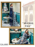 Emaan Adeel Luxury Embroidered Chiffon Unstitched 3 Piece Suit EA-1005 - FaisalFabrics.pk