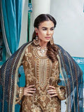 Emaan Adeel Luxury Embroidered Chiffon Unstitched 3 Piece Suit EA-1006 - FaisalFabrics.pk