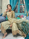 Emaan Adeel Luxury Embroidered Chiffon Unstitched 3 Piece Suit EA-1007
