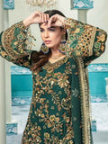 Emaan Adeel Luxury Embroidered Chiffon Unstitched 3 Piece Suit EA-1008 - FaisalFabrics.pk