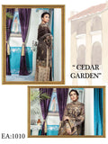 Emaan Adeel Luxury Embroidered Chiffon Unstitched 3 Piece Suit EA-1010 - FaisalFabrics.pk