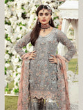 Emaan Adeel Bridal Collection Chiffon Unstitched 3 Piece Suit EA-204 - FaisalFabrics.pk