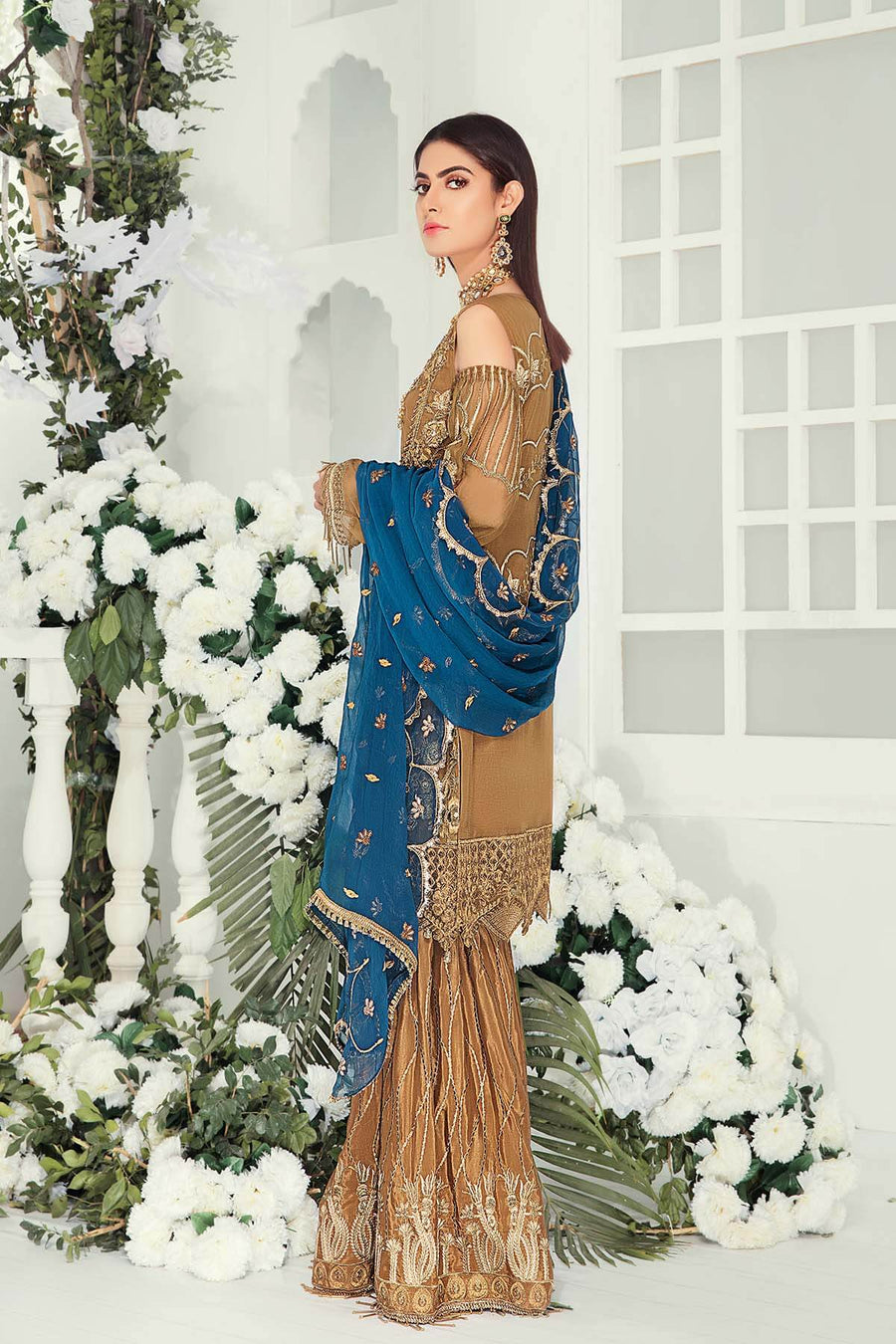 Emaan Adeel Chiffon Collection Vol-9 Unstitched 3 Piece Suit EA-902 - FaisalFabrics.pk