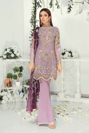 Emaan Adeel Chiffon Collection Vol-9 Unstitched 3 Piece Suit EA-904 - FaisalFabrics.pk