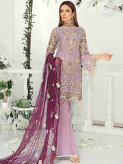 Emaan Adeel Chiffon Collection Vol-9 Unstitched 3 Piece Suit EA-904 - FaisalFabrics.pk