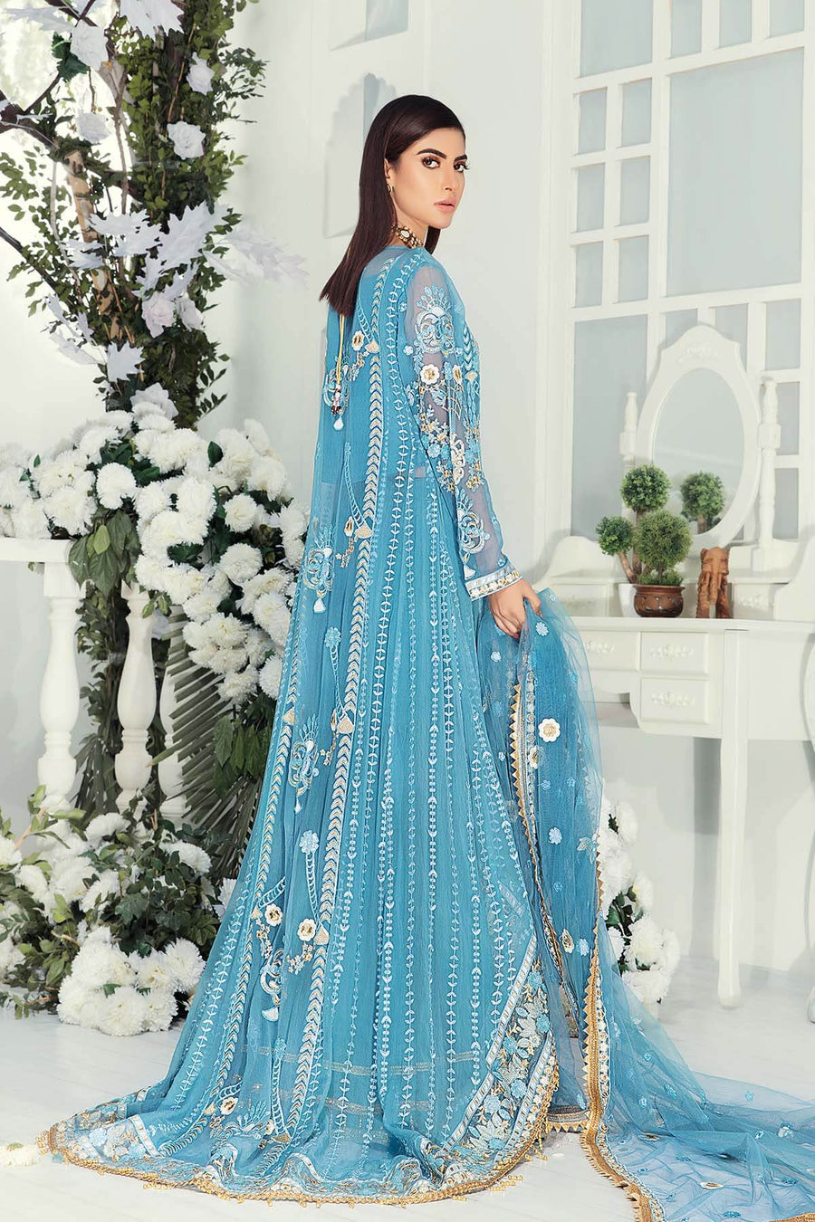 Emaan Adeel Chiffon Collection Vol-9 Unstitched 3 Piece Suit EA-905 - FaisalFabrics.pk