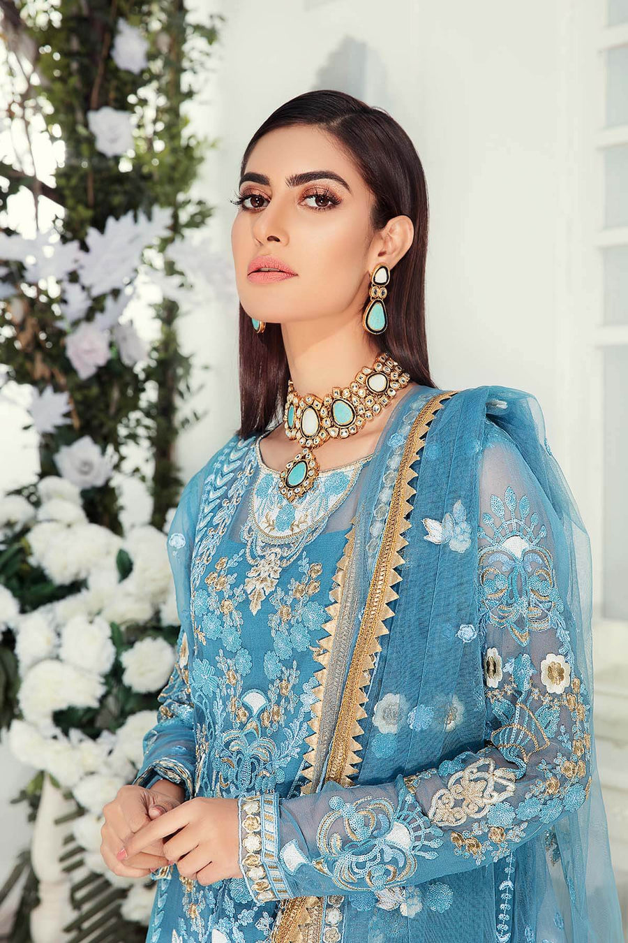 Emaan Adeel Chiffon Collection Vol-9 Unstitched 3 Piece Suit EA-905 - FaisalFabrics.pk