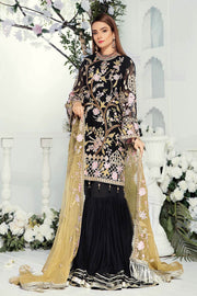 Emaan Adeel Chiffon Collection Vol-9 Unstitched 3 Piece Suit EA-909 - FaisalFabrics.pk