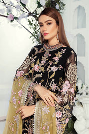 Emaan Adeel Chiffon Collection Vol-9 Unstitched 3 Piece Suit EA-909 - FaisalFabrics.pk