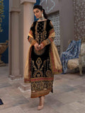 Emaan Adeel Makhmal Premium Velvet Unstitched 3PC Suit MK-03 - FaisalFabrics.pk
