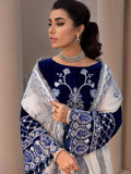Emaan Adeel Makhmal Premium Velvet Unstitched 3PC Suit MK-04 - FaisalFabrics.pk