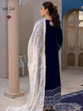 Emaan Adeel Makhmal Premium Velvet Unstitched 3PC Suit MK-04 - FaisalFabrics.pk