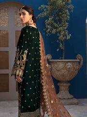 Emaan Adeel Makhmal Premium Velvet Unstitched 3PC Suit MK-08 - FaisalFabrics.pk