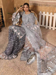 Emaan Adeel Virsa Luxury Chiffon 3 Piece Embroidered Suit VR-06 - FaisalFabrics.pk