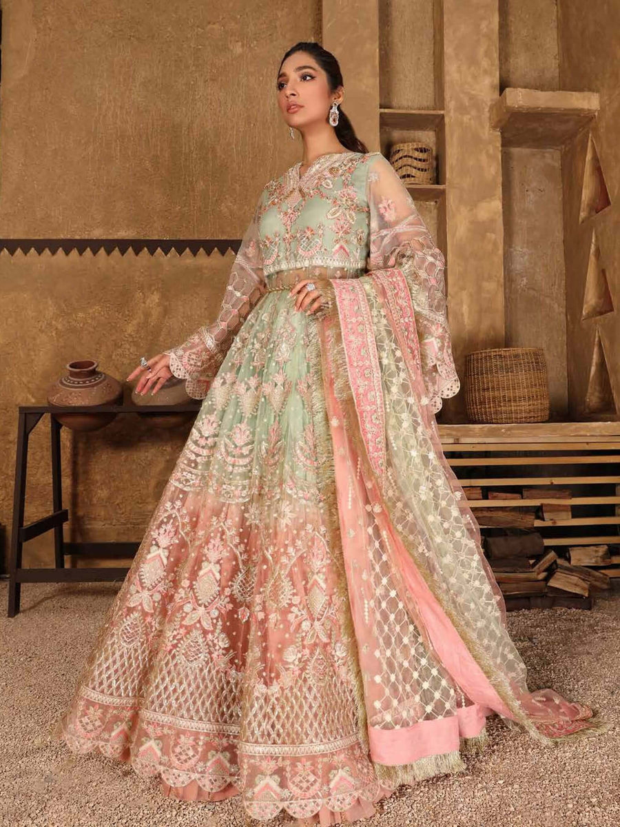 Emaan Adeel Virsa Luxury Chiffon 3 Piece Embroidered Suit VR-07 - FaisalFabrics.pk