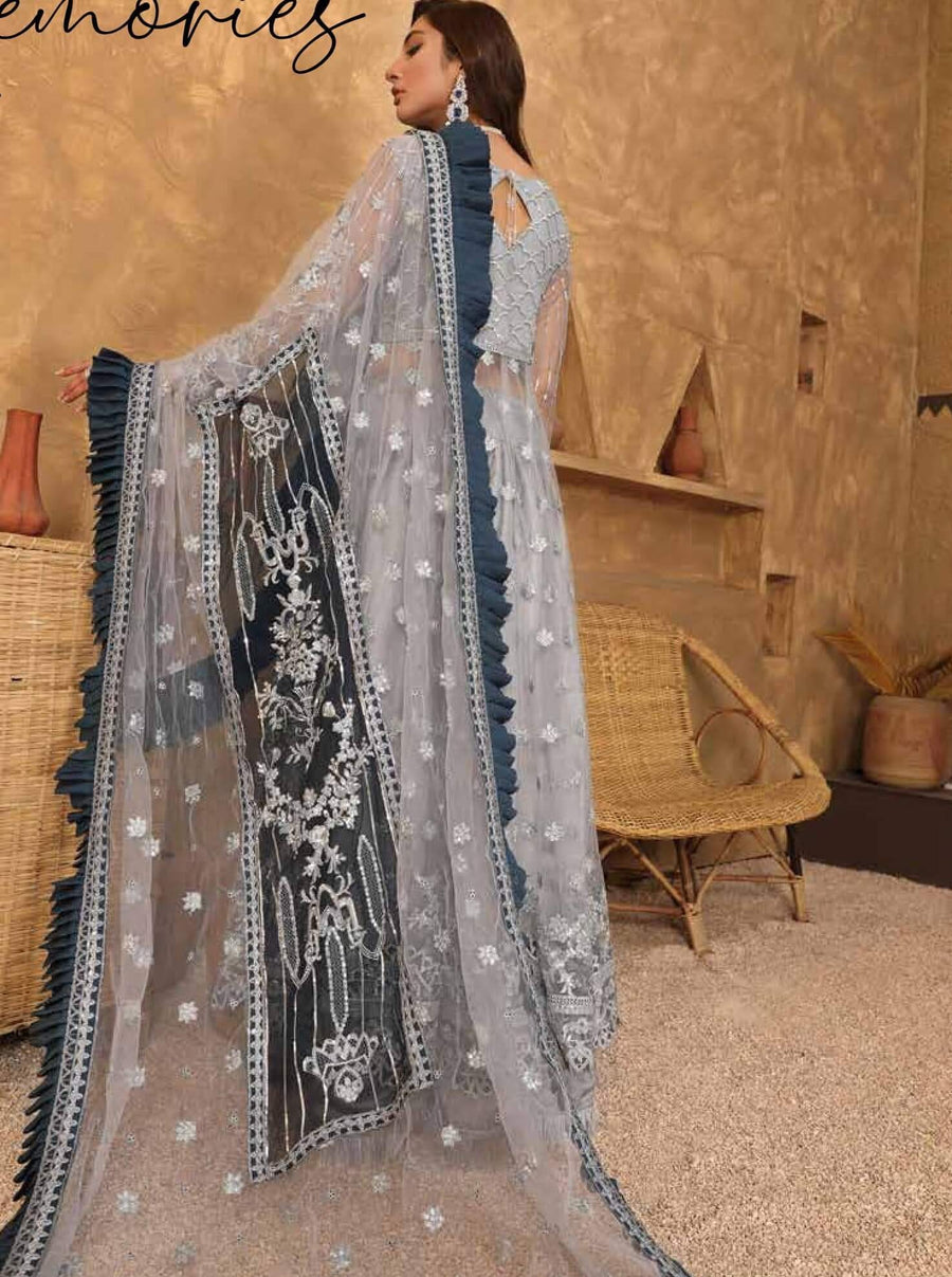 Emaan Adeel Virsa Luxury Chiffon 3 Piece Embroidered Suit VR-10 - FaisalFabrics.pk