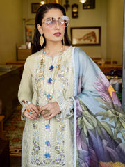 Mushq Lawana Embroidered Luxury Lawn Unstitched 3Pc Suit MSL-23-04 Emon